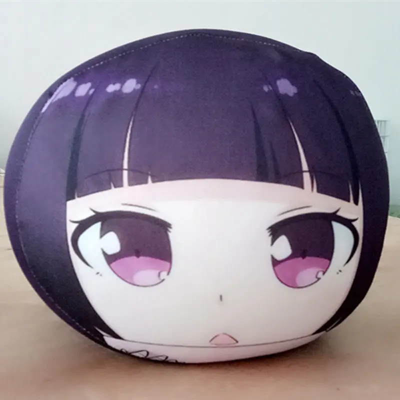 Kawaii аниме ero manga sensei Мультфильм Плюшевая Игрушка Peluche кукла для детей подарок милая мягкая игрушка для дома диван Подушка подарок ко дню рождения - Цвет: Черный