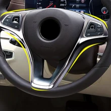 Для Mercedes-Benz Vito W447 аксессуары для салона автомобиля украшение рулевого колеса рамка накладка ABS матовая 1 шт