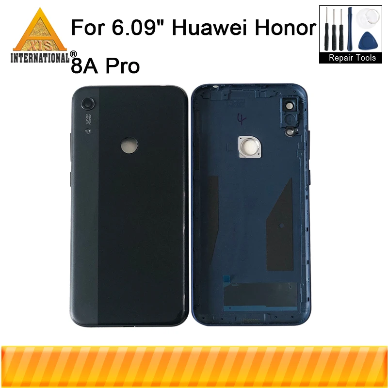 

Original Axisinternational For 6.09" Huawei Honor 8A Pro JAT-L41 JAT-LX1 Back Battery Case+ Camera Frame Glass Lens Flash Tools