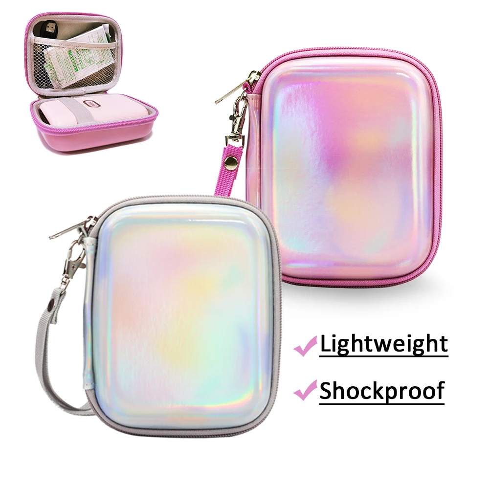 Borsa Di Trasporto Antiurto Per Fujifilm Instax Mini Link /Liplay /Evo/ Sp-2 Stampante, Mesh Pocket Fit Instax Film & Accessori