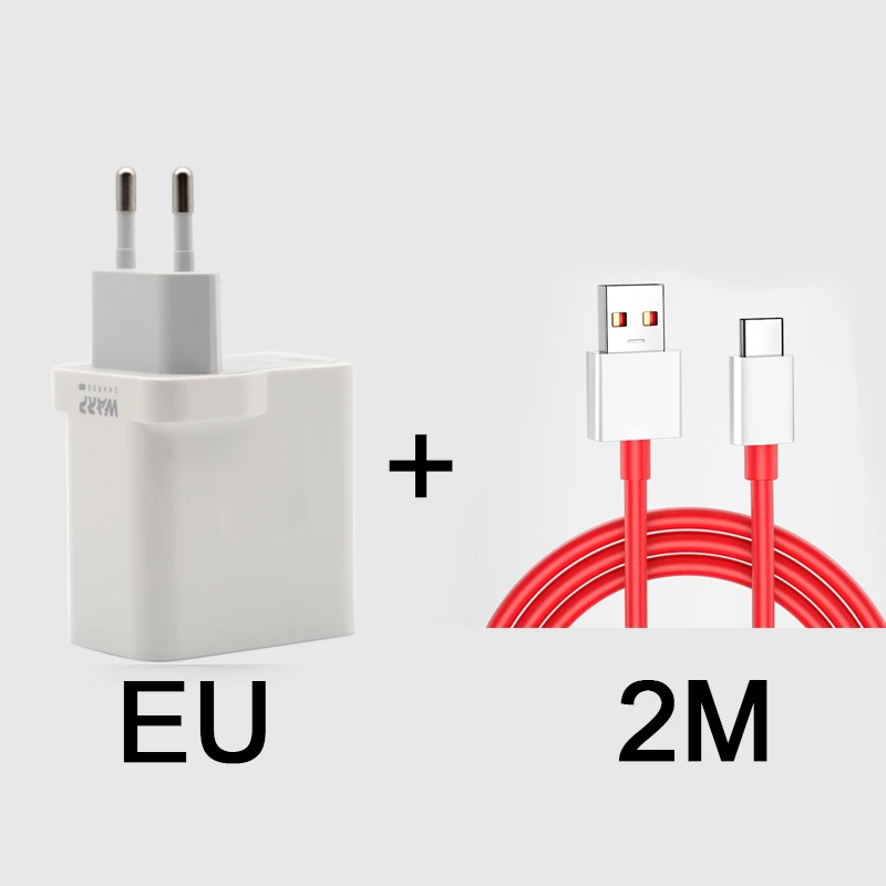 usb c 5v 3a Original 6A Warp Charger Cable 1/1 5/2M USB Dash Fast Charging Data Cable for Oneplus 3T 5T 5T 6T 7T 7 Pro 65 w charger Chargers