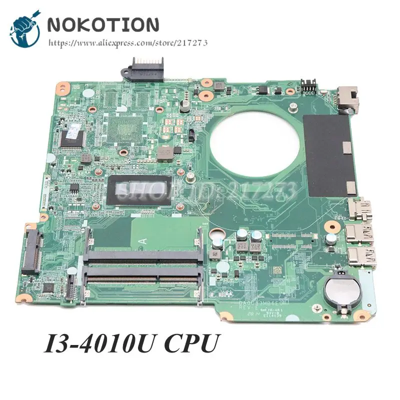 amazing  NOKOTION DA0U83MB6E0 782103-501 782103-001 For HP Pavilion 15-N 15-F 15-F010DX Laptop Motherboard I
