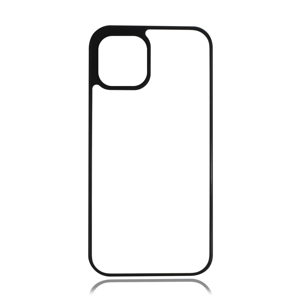 MANNIYA Blank Sublimation TPU+PC rubber phone Case for iphone 12 mini 12 pro 12 pro max cover with Aluminum inserts 10pcs/lot