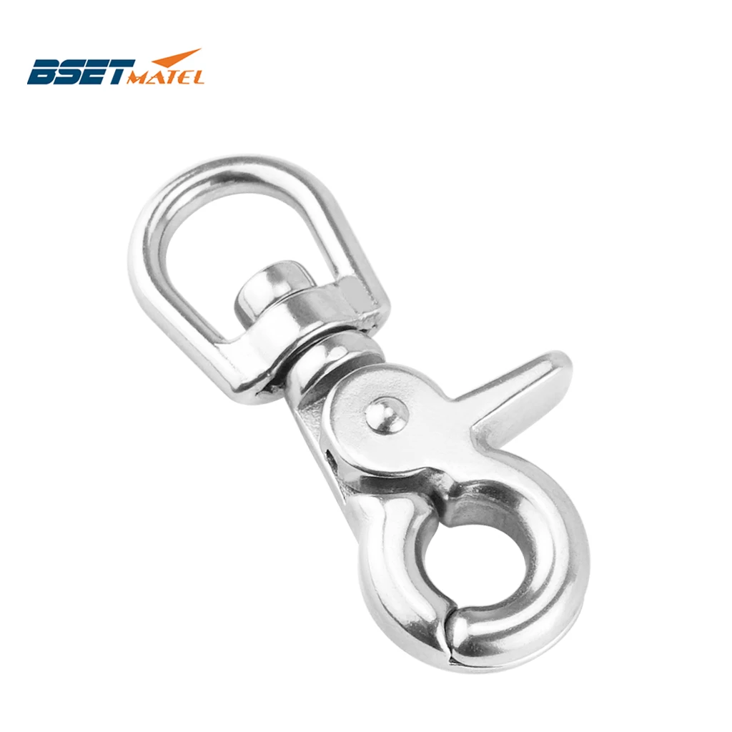 2x Metal Lanyard Swivel Snap Hooks Lobster Clasp Clips For Paracord Backpack