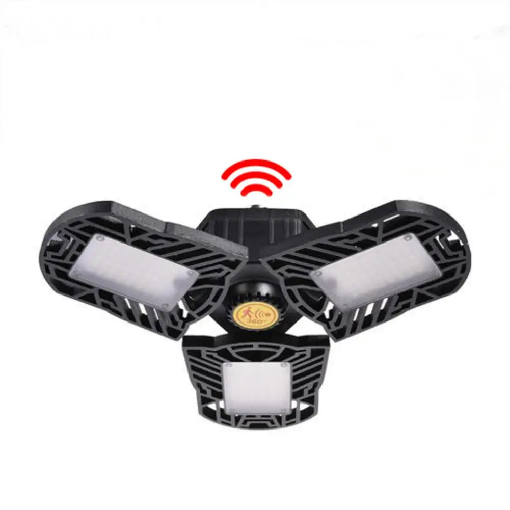 

E27 LED Bulb 60W 6000Lm High Intensity Radar Deformable Lamp SMD2835 AC85-265V For Parking Industrial Warehouse Led Mining Lamp