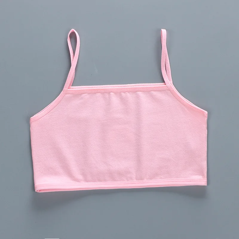 Girls Brassiere Underwear Cotton Kids Bra Rainbow Design Adolescente Girls Training Bras Breathable Teenage Girl Tops Crop 7-16Y, training bra, cotton bra, crop top