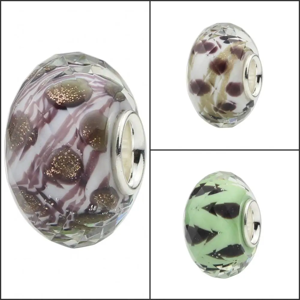 

Beadshunter 925 pure silver straight pipe pure hand-made quality cut jinsha little glass beads