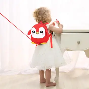 

Lovely Cartoon Waterproof Penguin Backpack 3D Chick Egg Shell Animal Girls Kindergarten School Bags Toys Gift w/Anti Lost Rope