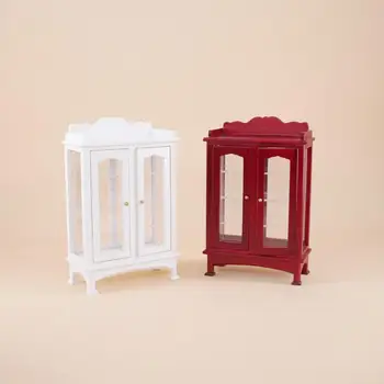 

Mini Cabinet Play House Toy for 1:12 Doll House Accessories Random Color