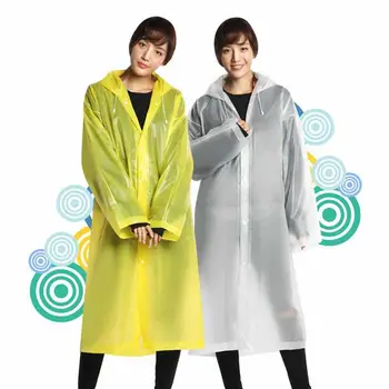 

3Pcs Transparent Raincoat Women Men Portable Outdoor Travel Rainwear Waterproof Camping Hooded Ponchos Plastic Rain Cover Wear