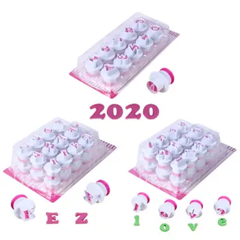 

Letter Digital Number Fondant Cookie Cake Cutter Stamp Plunger Mold DIY Baking