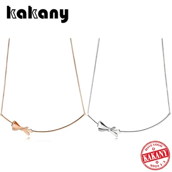 

Kakany Original 925 Sterling Silver High Quality 1:1 Romantic Bow Necklace Gift for Women Women's Fashion Women's Jewelry