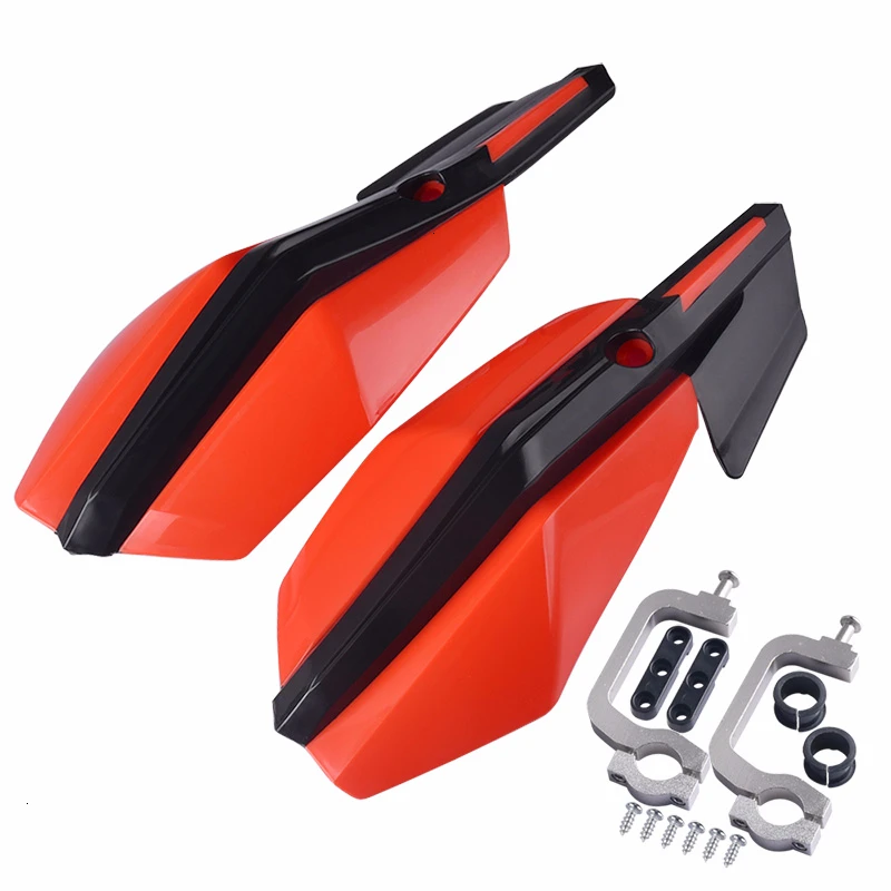 1 пара мотоциклетная накладка ручка рука гвардии протектор щит для KTM XCW EXCF EXC XCF XC 125 250 300 350 450 500 - Цвет: Оранжевый