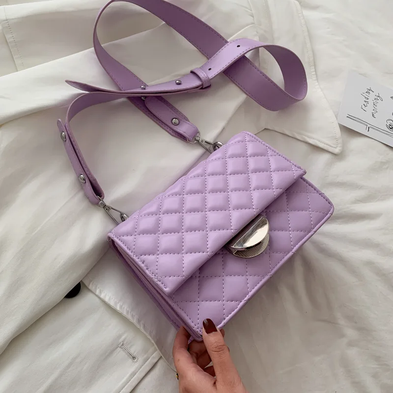 

2020 New Fashion Handbags Women Designer Lattice Shoulder Bag PU Leather Ladies Hand Bags Exquisite Workmanship Crossbody Bags
