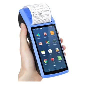 

GOOJPRT HQ Android 6.0 PDA POS Thermal Printer Receipt Printer Handheld POS Terminal Bluetooth 4.0 W/ NFC for Express Logistics
