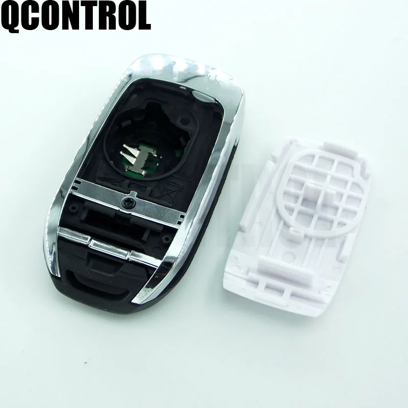 QCONTROL 3 кнопки 433 МГц флип дистанционный ключ для Renault Megane 4 Captur Kadjar символ с чипом Hitag AES 4A
