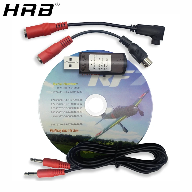22 в 1 RC части USB кабель для авиасимулятора полета Realflight G7 / G6 G5.5 G5 Phoenix 5 0 Flysky FS I6