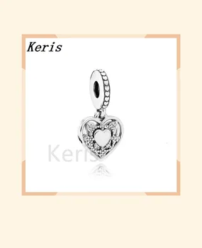

100% 925 silver sterling 792099cz My wife always clean cz pendant original charter jewelry