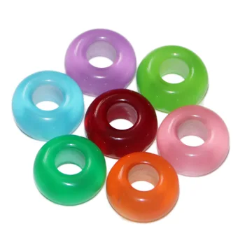 

10PCS 5.5MM Plastic Colorful African Acrylic Hair Beads for Crochet Braiding Hair Extensions Dreadlock Braids Hair Cuffs Rings