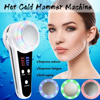

Hot Cold Hammer Cryotherapy Face Lifting Electric anti aging Skin Tightening Device Skin Rejuvenation Spa Facial Massager
