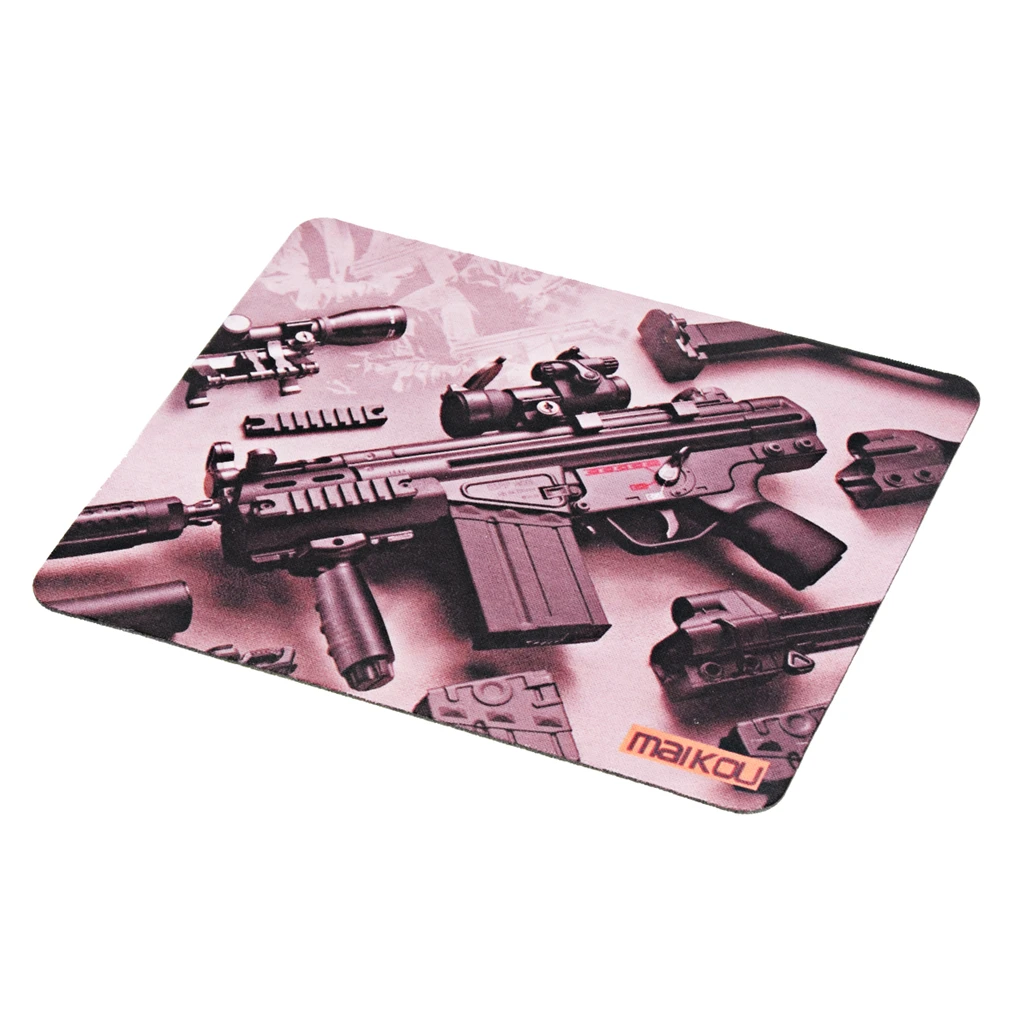 Maikou универсальная версия 180*220 мм мультфильм пистолет с узором коврик для мыши коврик многоцветный