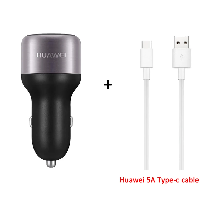 Автомобильное зарядное устройство huawei с двумя портами USB, 9 В/2 А, 5 В/2 А, 5 В/1 А, быстрое зарядное устройство 2,0 для mate 20 pro, p20 pro, Note 9, p10 - Тип штекера: add 5a cable