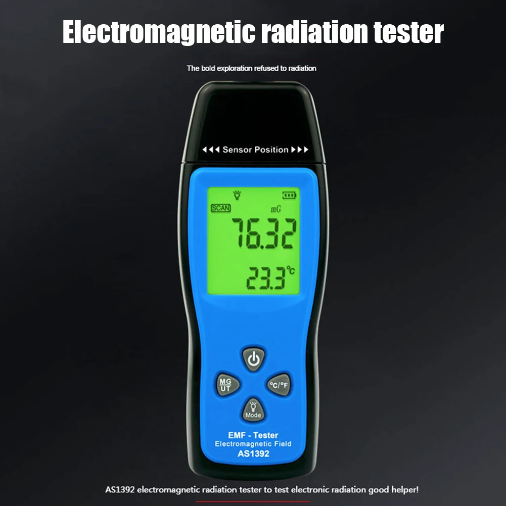 Детектор электромагнитного поля, ручной EMF детектор, цифровой ЖК-дисплей, измеритель температуры, измерительный прибор WWO66