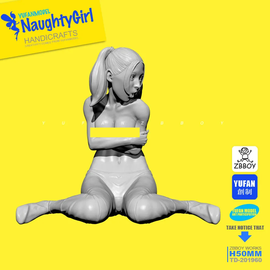 1/35 наборы смолы Naughty girl is shocked girl Смола солдат самособранный 50 мм TD-201960