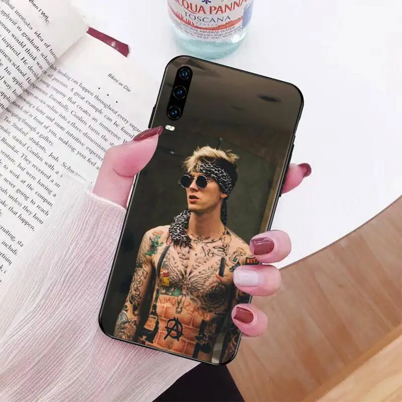 Чехол для телефона PENGHUWAN machine gun kelly черный мягкий чехол Huawei P30 P20 P10 P9 P8 Mate 20 10 Pro