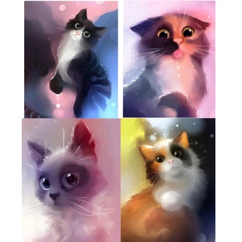 

5d diy Diamond Painting Cross Stitch kit Animal cat diamants diamond painting Diamond Embroidery Patterns Rhinestones Sale