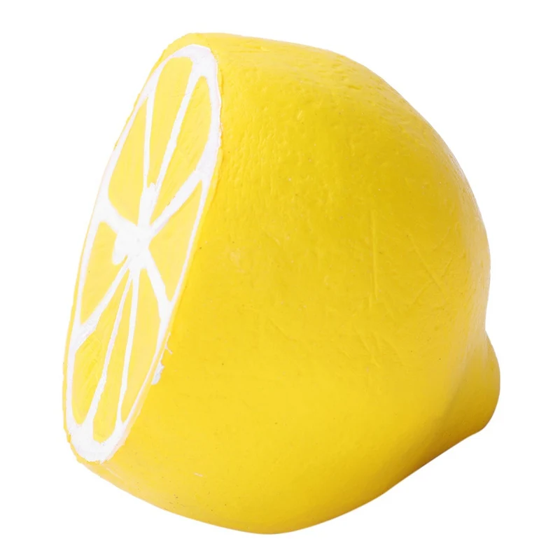 

Cute Half a lemon Squishy Slow Rising Cell Phone Strap Bread Anti stress ball Scented Key Pendant Kids Toys simulation food