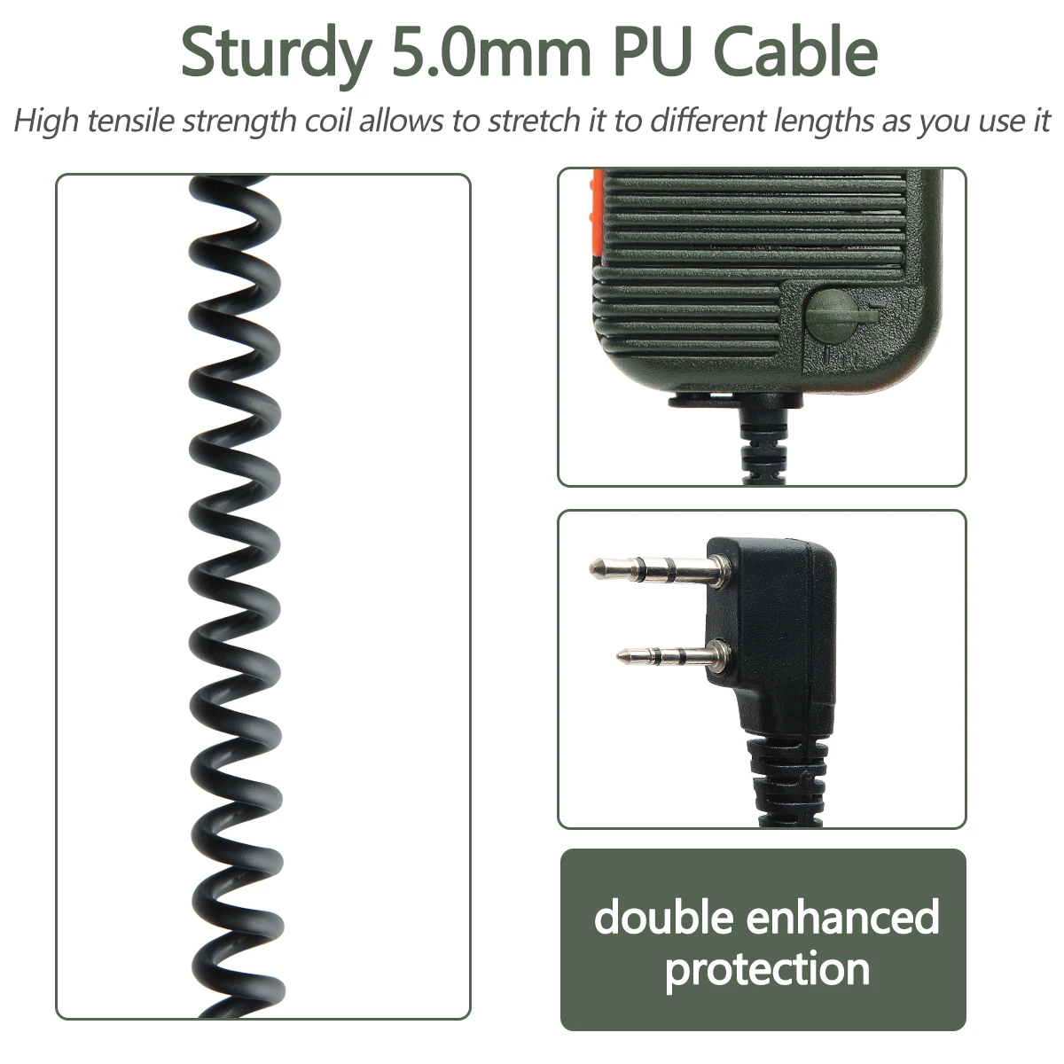 Tactical Remote Speaker Mic with Adjustable Volume
