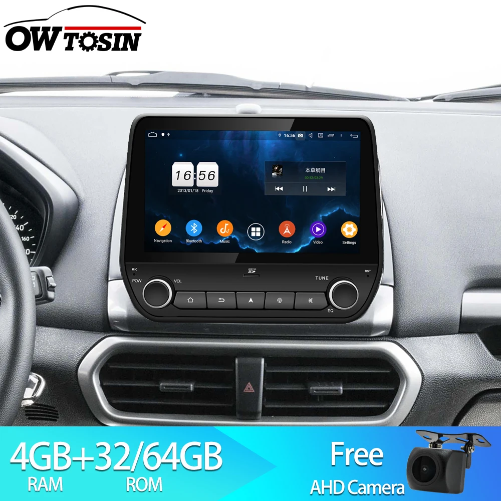 Owtosin Car Radio Multimedia Video Player Navigation GPS Android 9.0 For  Ford Ecosport / Fiesta 2017 2018 2019 Car 4GB RAM|Car Multimedia Player| -  AliExpress