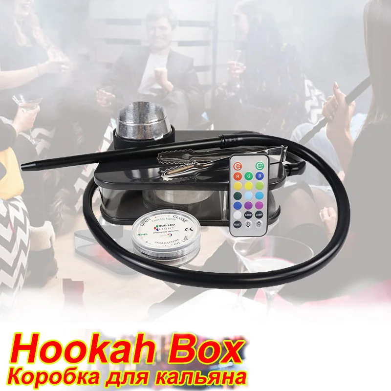 Best Offers Shisha Hookah-Kit-Accessories Water-Pipe Smoking-Hookah Acrylic Led-Light with Nargile 1005002105516223