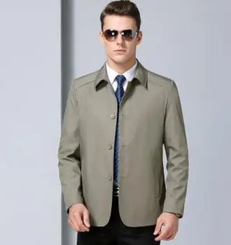 

ZNG long style men's jacket autumn color men's high-end brand men's business lapel coat men