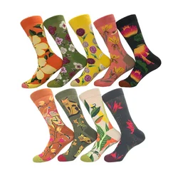Summer High Quality Fashion Socks Colorful Design Cotton Women Long Socks