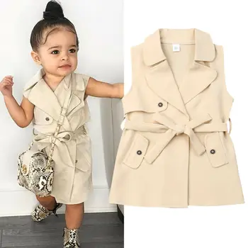 

Kids Baby Girls Coat Jacket Toddler Jumpsuit Romper Dress Outfits Autumn Set Uk