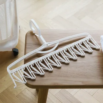 

4pcs Storage Windproof Multifunction For Drying Bathroom Rotatable Rack Seamless Non Slip Home Baby Clothes Modern Socks Hanger