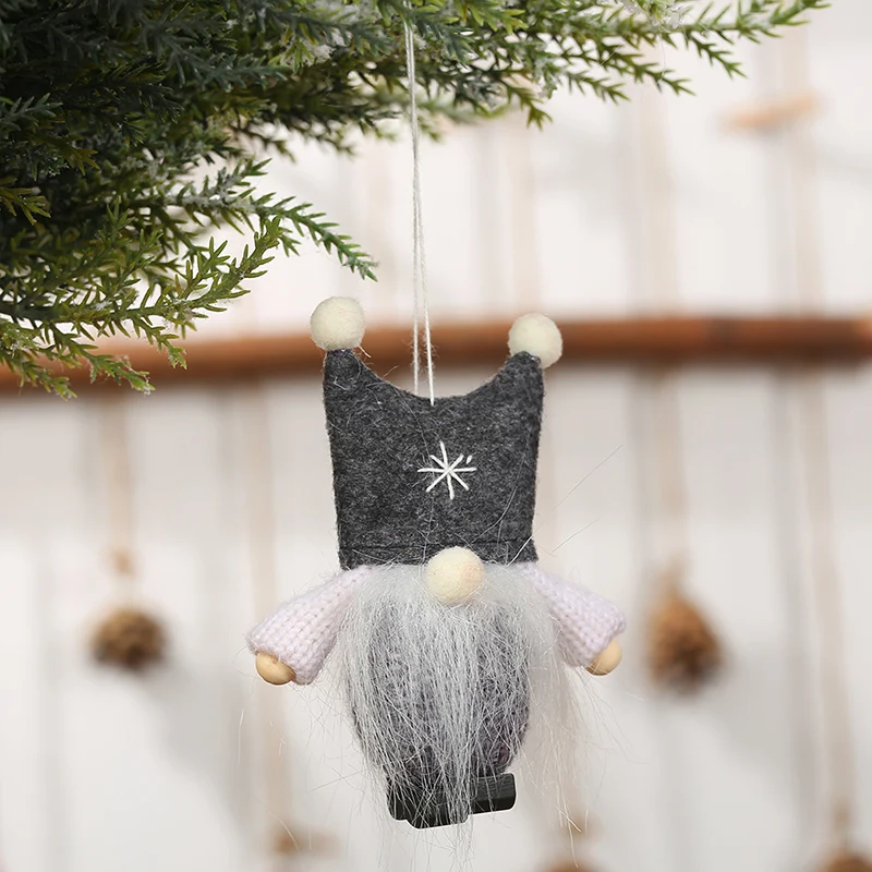 

Christmas Faceless Gnome Santa Xmas Tree Hanging Ornament Doll Holiday Decor Hot