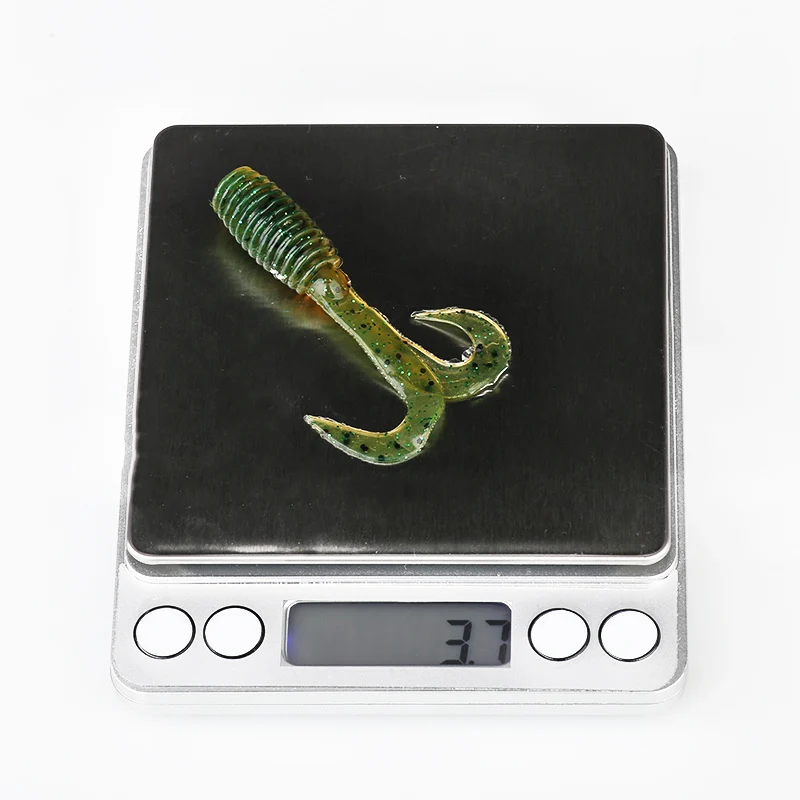 Iscas de Silicone Ardea Macio Isca 67mm 3.5g Sem-fim Wobblers Swimbait Curly Baitfishing Cauda Jigging Baixo Pesca Equipamento 10 Pçs 8 Esporte e Lazer