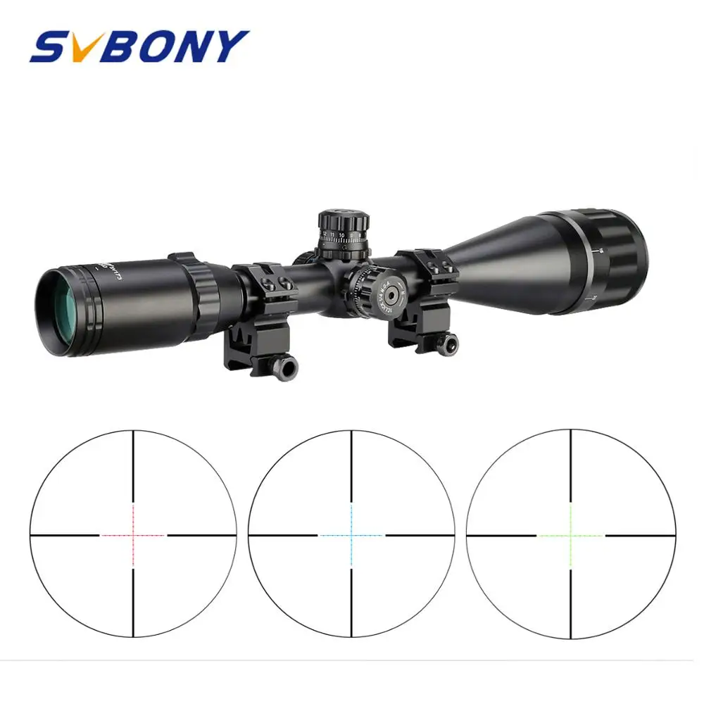 Оптический прицел для винтовки SVBONY 4 16x50 AO оптический с зеленым и красным светом