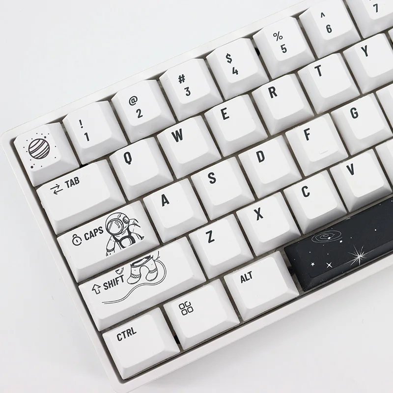 Chaves Gmk Espaço Exterior Tema Keycap Pbt Tintura Sublimação Teclado Mecânico Tampa Chave Cereja Perfil para Cruz mx Switches 140 - Imagem 6