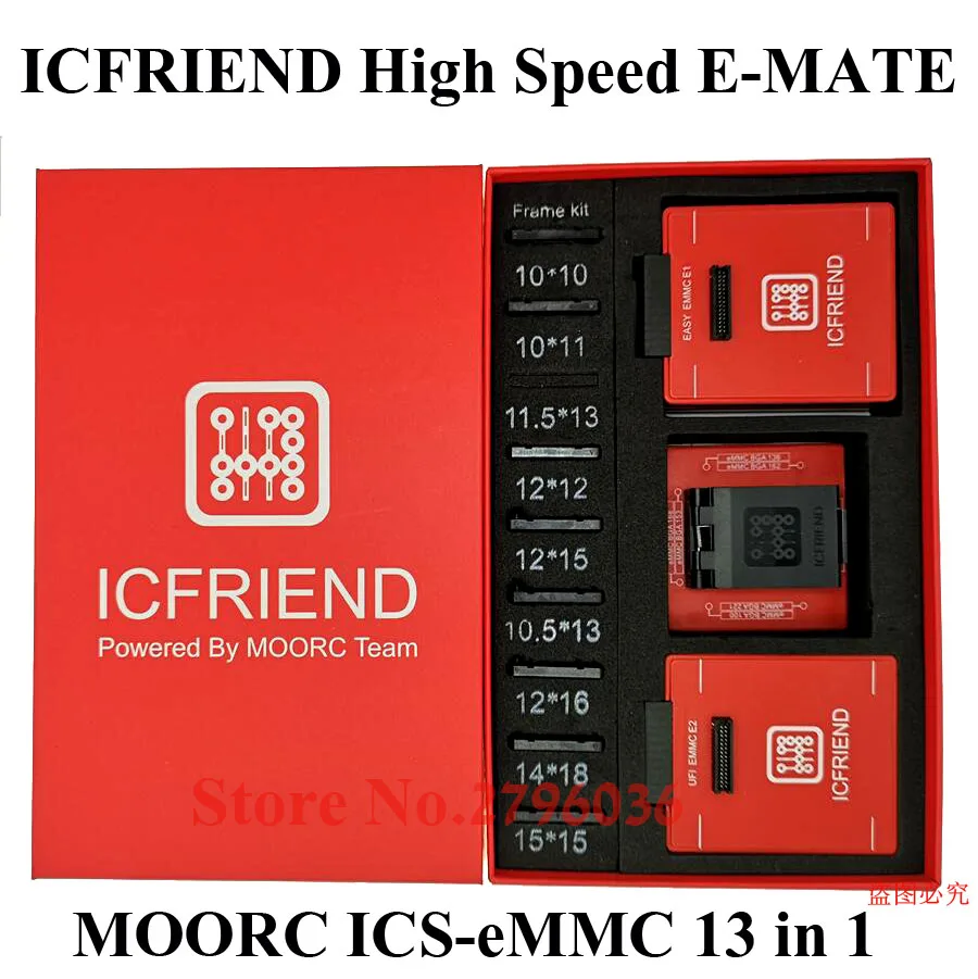 MOORC ICFRIEND высокоскоростная фотография телефона MATE PRO EMMC ICs eMMC 13 в 1 BGA Z3X E plus UFI Box MEDUSA