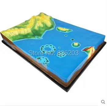 

School globe Geology Class Teaching Aids Learning map Removable Contours Line Peak, Ridge, Valley Model globo terrestre Kit card