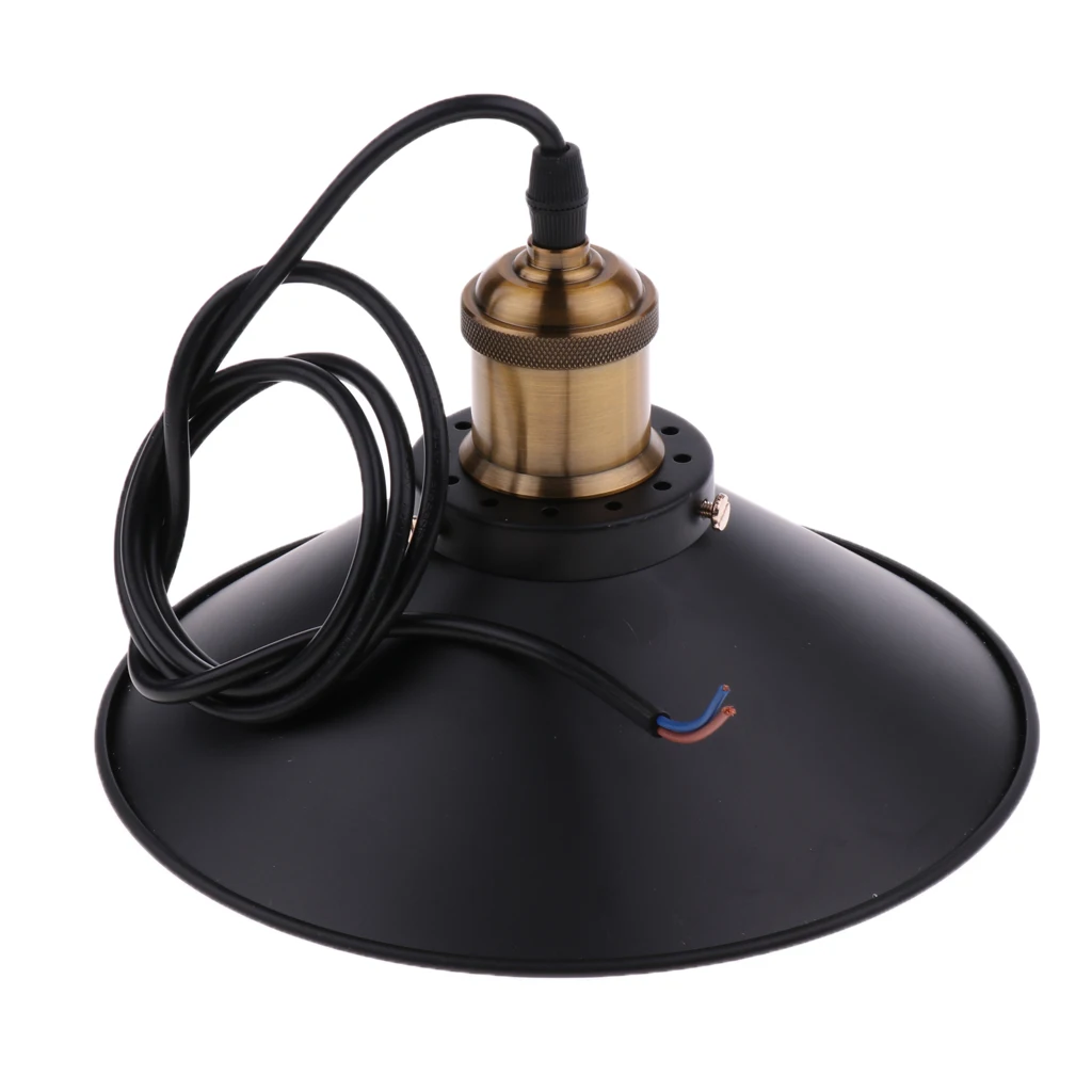 Retro Metal Iron Lampshade Ceiling Lamp Light Shade Pendant Chandelier Fitting