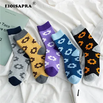 

Autumn Winter New Product Tide Socks Harajuku Style Warmer Socks Women Jacquard Characters Designer Crew Sock Gift for Women