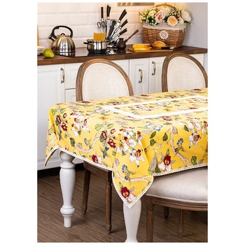 

Tablecloth parade 140X178 cm, 100% Cotton, Yellow
