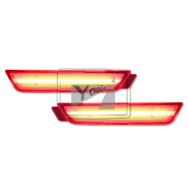 YaaGoo дымчатый объектив задний боковой маркер светодиодный светильник лампы для Chevy Camaro 2010- Красный