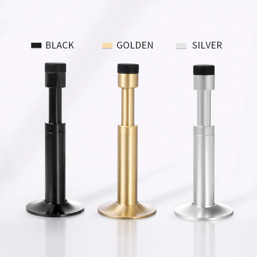 Hydraulic Buffer Door Stopper Pure Copper And Aluminum Alloy Floor Door Stops Rubber Bumper Wall Protector Stoppers