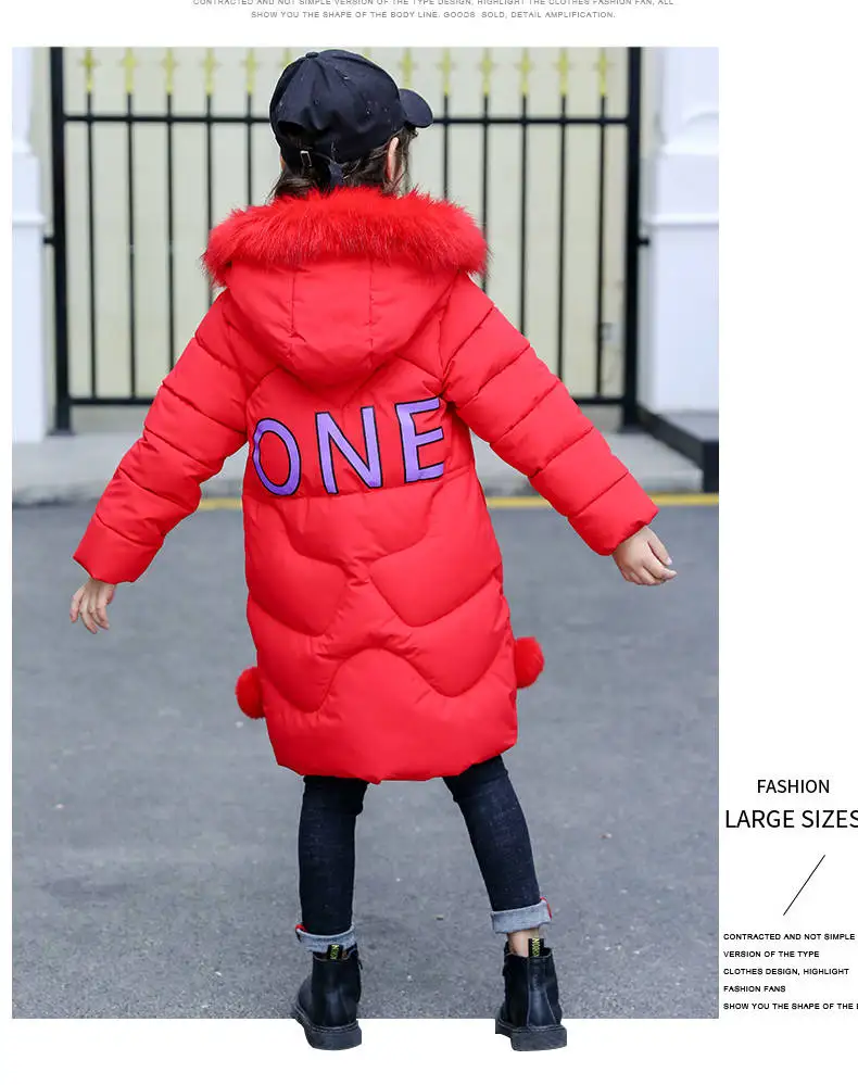 Новинка года; детская хлопковая куртка для девочек; хлопковая длинная куртка в Корейском стиле; утепленная детская одежда; куртка